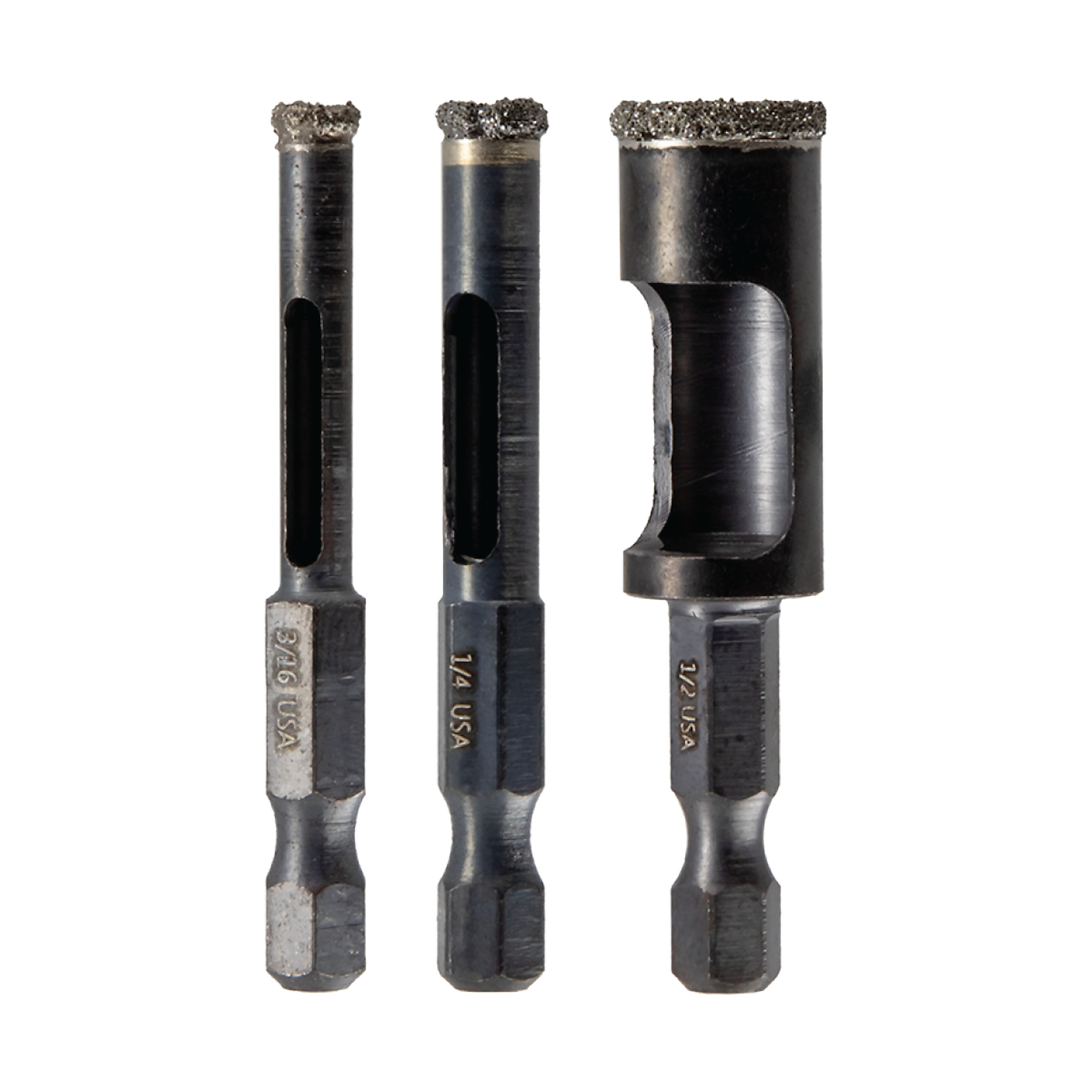 SPYDER Diamond Edge, 3-Piece Diamond Edge Hole Saw Bit Set, Included (qty.) 3 Model# 600950